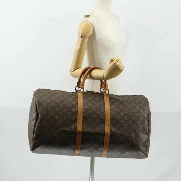 Louis Vuitton Handbags - LOUIS VUITTON Monogram Keepall 55 Boston Bag M41424 LV Auth ep12372